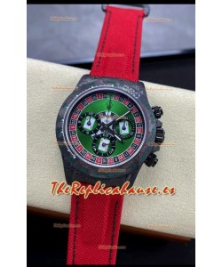 Rolex Daytona DiW NTPT Carbon Lucky Player Casino Reloj Réplica Suizo Espejo 1:1