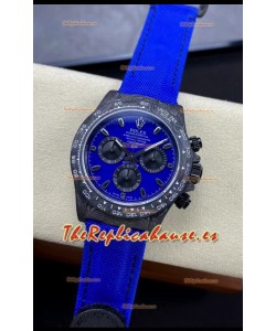 Rolex Daytona DiW Reloj Edición Miami Blue - Caja Carbono Forjado Réplica Espejo 1:1