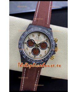 Rolex Daytona DiW Reloj Edición Desierto Eagler Arábico - Caja Carbono Forjado Réplica Espejo 1:1
