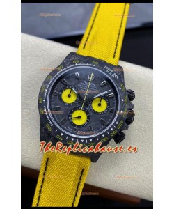 Rolex Daytona DiW Reloj Edición Lemon Carbono - Caja Carbono Forjado Réplica Espejo 1:1