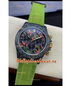 Rolex Daytona DiW Military Green Edition Watch - Caja Carbono Forjado Réplica Espejo 1:1