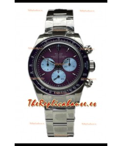 Rolex Daytona 116508 Warm Burgundy De Geneve Reloj Acero Inoxidable Réplica Suiza