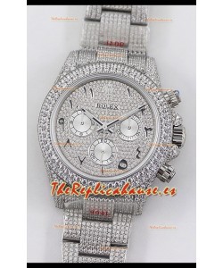 Rolex Cosmograph Daytona Acero 904L ICED OUT Movimiento Cal.4130 - Reloj Acero 904L