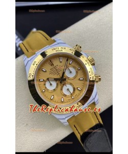 Rolex Cosmograph Daytona DiW GOLDEN ESSENCE Edition White Carbon Fiber Watch - Cal.4130 Movement 