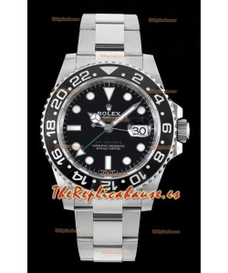 Rolex GMT Masters II 116710LN-78200 Movimiento Cal.3186 Réplica Suiza - Ultimate Reloj Acero 904L