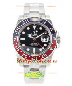 Rolex GMT Masters II 126710BLRO Cal.3285 72 Horas Energía Correa Oyster Swiss Réplica Suiza Acero 904L