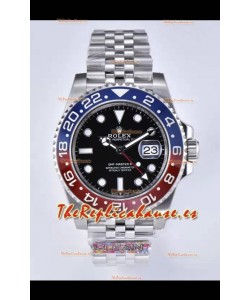 Rolex GMT Masters II m126710BLRO PEPSI Movimiento Cal.3285 Réplica Suiza - Último Reloj Acero 904L