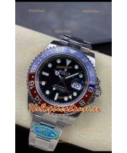 Rolex GMT Masters II m126710BLRO PEPSI Movimiento Cal.3285 Réplica Suiza - Reloj Acero 904L Ultimate