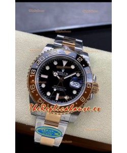 Rolex GMT Masters II M126711CHNR-0002 Oro Everose de Dos Tonos Réplica Suiza Reloj Espejo 1:1
