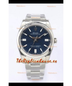 Rolex Oyster Perpetual REF#126000 36MM Movimiento Suizo Réplica Suiza Dial Azul Acero 904L Reloj Réplica a Espejo 1:1