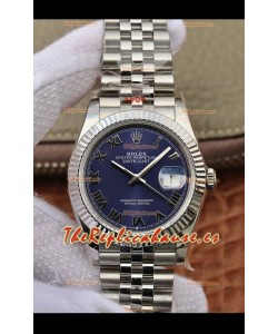 Rolex Datejust 31MM ETA-2671 Movement Swiss Replica in 904L Steel in Azul Roman Dial
