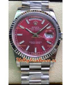 Rolex Day Date Presidential Acero 904L 36MM - Dial Marrón Calidad a Espejo 1:1