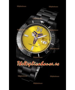 Rolex Submariner Suizo Edición Kobe Bryant Reloj Réplica Suizo Caja en Revestimiento PVD