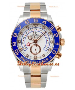 Rolex Yachtmaster II Acero Inoxidable Ref.116681 Dos Tonos Reloj Réplica Espejo 1:1