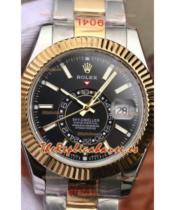 Rolex Sky-Dweller Oystersteel Oro Amarillo Oyster 42MM Reloj Réplica a Espejo 1:1 