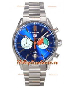 Tag Heuer Carrera Carrera Skipper 39 Cronógrafo Reloj Réplica Cuarzo SuizoDial Azul 