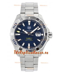Tag Heuer Aquaracer Calibre 5 Reloj Réplica Espejo 1:1 Dial Azul Acero 904L 44M