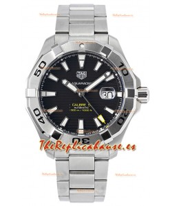Tag Heuer Aquaracer Calibre 5 Reloj Réplica Espejo 1:1 Dial Negro Acero 904L 44MM