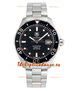 Tag Heuer Aquaracer Calibre 5 Reloj Réplica Espejo 1:1 Dial Negro Acero 904L 41MM