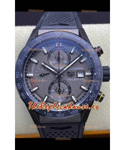 Tag Heuer Carrera Heuer 01 Reloj Réplica Suizo en Caja de Cerámica - Dial Gris