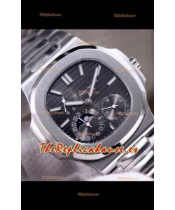 Patek Philippe Nautilus 5712/1A Reloj Réplica en Calidad 1:1 Dial GrisSteel Strap