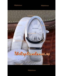 Bvlgari Edición Serpenti Reloj Réplica en Cerámica Blanca Calidad a Espejo 1:1