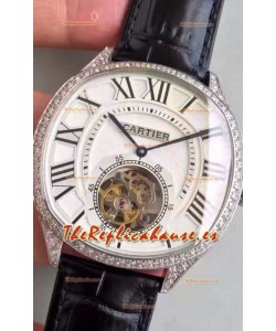 Drive De Cartier Reloj Réplica 1:1 con Movimiento Tourbillon