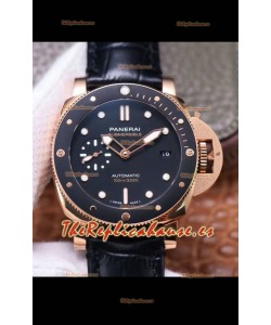 Panerai Submersible PAM974 Oro Rosado Reloj Réplica calidad Espejo 1:1 Movimiento P9010