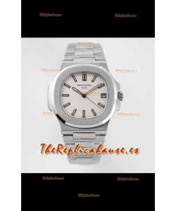 Patek Philippe Nautilus 5711/1A-011 Reloj Réplica Suizo a Espejo 1:1 Dial Blanco Acero 904L