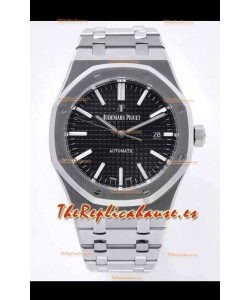 Audemars Piguet Royal Oak Reloj Réplica a espejo 1:1 41MM Dial Negro de Acero 904L Movimiento CALIBRE 4302a