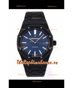 Audemars Piguet Royal Oak PVD Reloj Réplica Suizo con Revestimienvo PVD Movimiento 3120 - Dial Azul