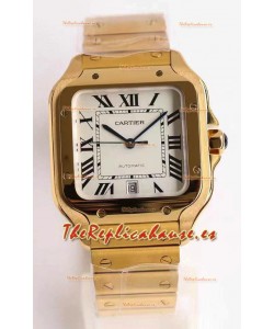 Cartier Santos De Cartier XL Reloj Réplica Suizo 1:1 Caja en Oro Amarillo 40MM