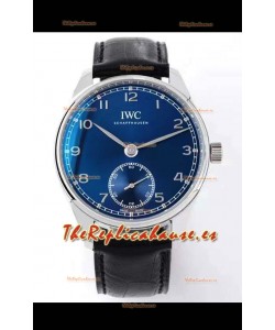 IWC Portofino Reloj Réplica Suizo Automático Calidad a Espejo 1:1 Dial Azul Caja de Acero Inoxidable