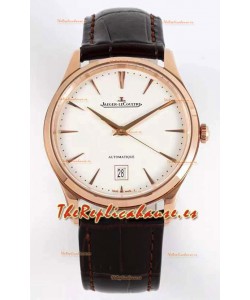 Jaeger LeCoultre Master Ultra Fino Reloj Réplica Suizo a espejo 1:1 en Oro Rosado