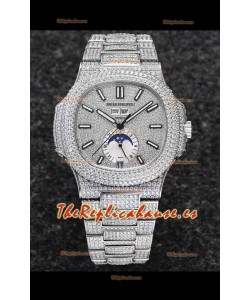 Patek Philippe Nautilus 5726A Reloj Réplica Suizo a Espejo 1:1 - Dial y Caja con Diamentes