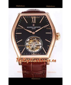 Vacheron Constantin Malte Tourbillon Reloj Réplica Suizo Calidad a Espejo 1:1 Oro Rosado