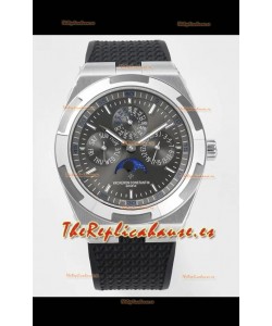 Vacheron Constantin Overseas Perpetual Calendar Ultra-Fino Dial Gris Caja en Acero Réplica