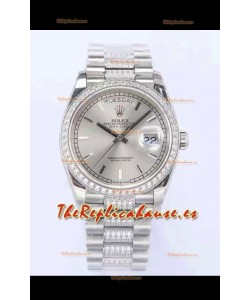 Rolex Day Date Presidential Acero 904L 36MM - Dial Acero Calidad Espejo 1:1