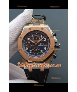 Audemars Piguet Royal Oak Offshore Reloj a Espejo 1:1 de Acero 904L 2 Tonos Movimiento 3126