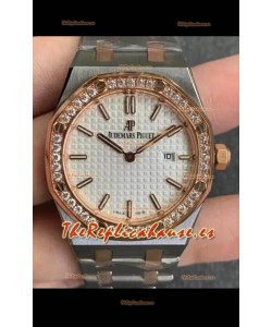 Audemars Piguet Royal Oak Quartz 33MM Reloj Suizo de Dos Tonos - Reloj Réplica a Espejo