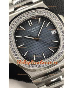 Patek Philippe Nautilus 5713/1G Acero 904L Actualizado 2023 Reloj Réplica a Espejo - Dial Azul