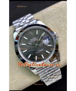 Rolex Datejust 126300 41MM Cal.3135 Reloj Réplica Suizo a Espejo 1:1 en 904L Dial Gris