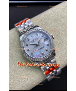 Rolex Datejust 278384 31MM Reloj Réplica Suizo en Acero 904L Oro Dial Perla - Réplica a Espejo 1:1