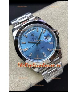 Rolex Day Date Presidential 228206 Acero 904L 40MM - Dial Azul ICE Reloj Calidad Espejo 1:1