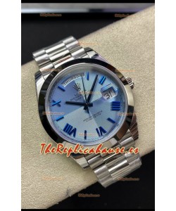 Rolex Day Date M228206-0001 Acero 904L 40MM - Dial Azul Ice Réplica a Espejo 1:1