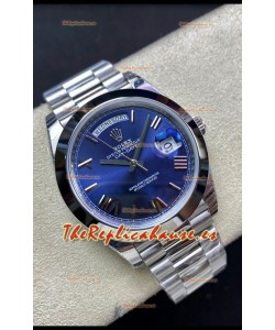 Rolex Day Date M228206-0015 Acero 904L 40MM - Dial Azul Réplica a Espejo 1:1
