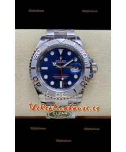 Rolex Yachtmaster 40mm Dial Azul - Reloj Réplica a Espejo 1:1 en Caja de Acero 904L