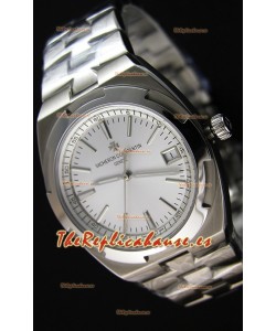 Vacheron Constantin Overseas Reloj Réplica Suizo a Espejo 1:1 con Dial en Acero color Blanco