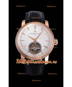 Vacheron Constantin Minute Repeater Tourbillon Reloj Réplica Suizo con Caja de Acero 44MM Oro Rosado