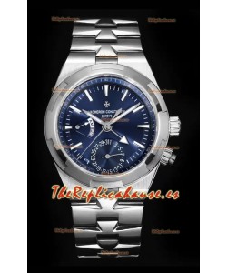 Vacheron Constantin Overseas Dual Time Reloj Réplica Suizo a Espejo 1:1 Dial Azul